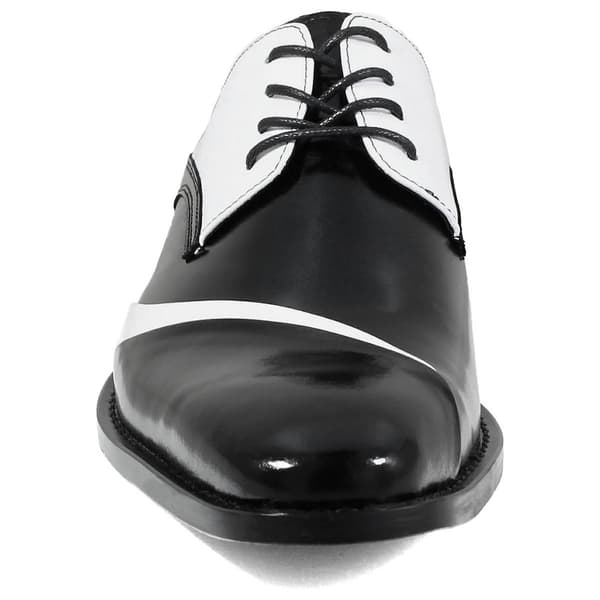 Mens Stacy Adams Talmadge Buffalo Leather Oxfords