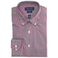 Mens Architect(R) Performance Fitted Dress Shirt - Red/Blue - image 1
