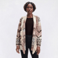 Petite Preswick & Moore(R) Long Sleeve Shawl Collar With Fringe - image 1