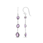 Haus of Brilliance Checkerboard Amethyst Drop & Dangle Earrings - image 3