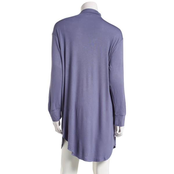 Womens Danskin Long Sleeve Boyfriend Nightshirt with Pocket