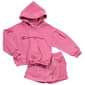 Girls (4-6x) Champion® Pullover Logo Cinch Hoodie & Short Set - image 2