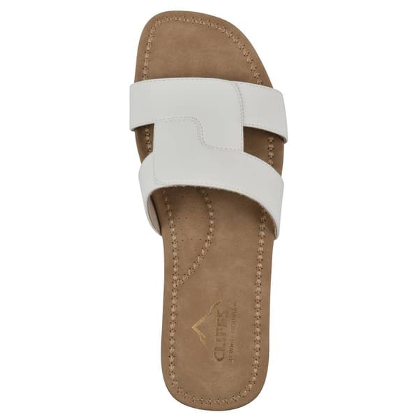 Womens Cliffs by White Mountain Fraida Slide Sandals