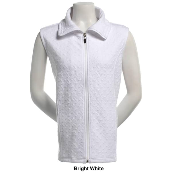 Womens Hasting & Smith Diamond Textured Collar Vest