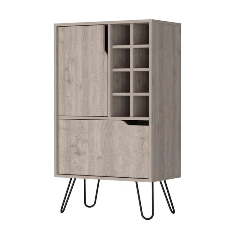 FM FURNITURE Sheffield White L Bar Cabinet