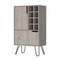 FM FURNITURE Sheffield White L Bar Cabinet - image 1