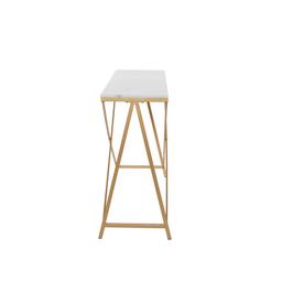 9th & Pike® White Metal Contemporary Console Table