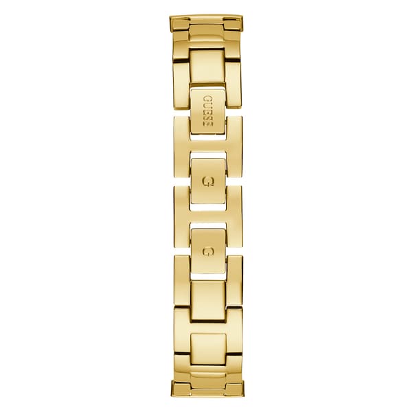 Womens Guess Gold-Tone Bracelet w/Crystal Bezel Watch-GW0401L2