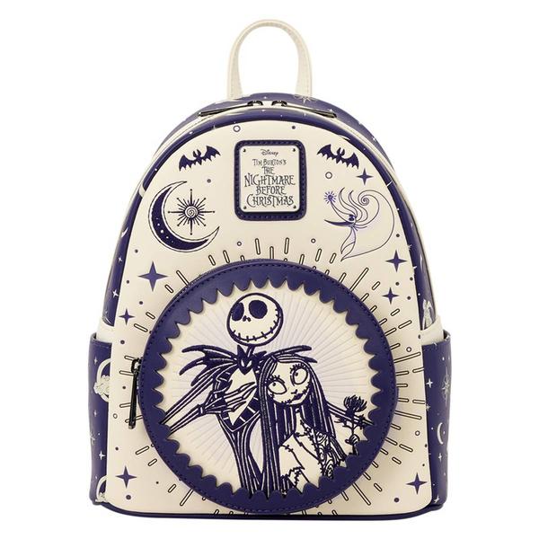 Womens Loungefly Jack Skellington & Sally Backpack - image 