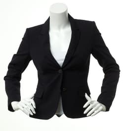 Petite Calvin Klein Slim Notch Two Button Blazer