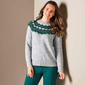 Womens Emaline Feminine Mystique Long Sleeve Fair Isle Sweater - image 1