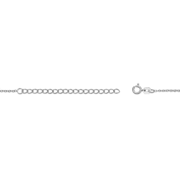 Gemminded Sterling Silver 6.5mm Hexagonal Black Onyx Necklace