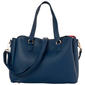 DS Fashion Triple Compartment Satchel w/ Bow Scarf - image 3