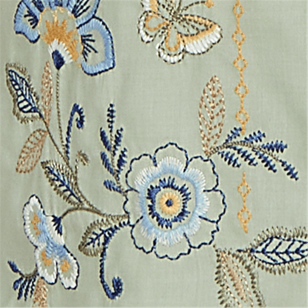 Plus Size Alfred Dunner Indigo Girls Floral Embroidery Blouse