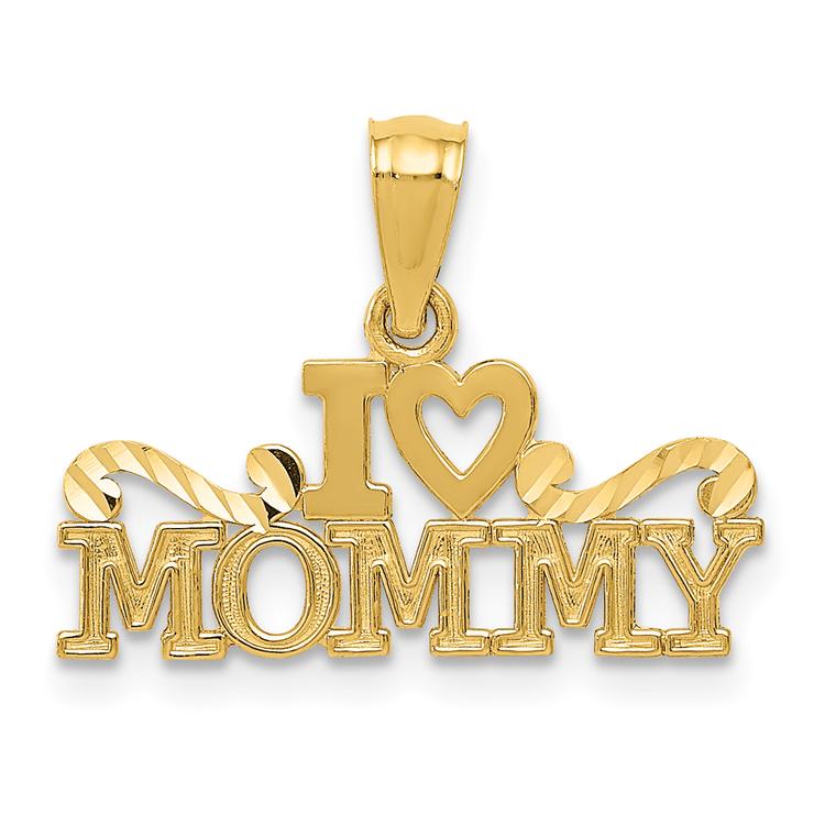 Gold Classics(tm) 14kt. I Heart Mommy Pendant