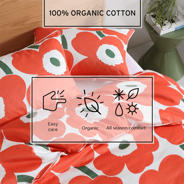 Marimekko Unikko Cotton Duvet Cover Set