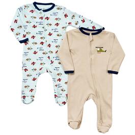 Baby Boy &#40;NB-9M&#41; Tales & Stories 2pk. Helicopter Sleepers