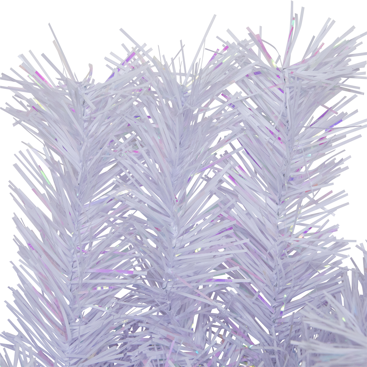 Northlight 36in. Icy White Iridescent Spruce Christmas Wreath