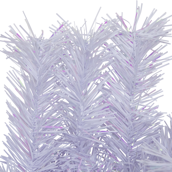 Northlight 36in. Icy White Iridescent Spruce Christmas Wreath