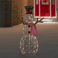 Northlight 48in. LED Top Hat Snowman Outdoor Christmas Decoration - image 2