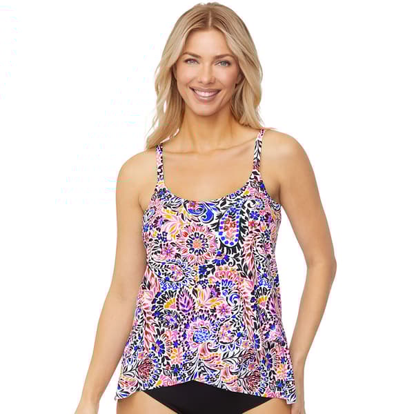 Womens Leilani Santorini Sunrise Cape Town Tankini Swim Top