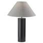HomeRoots 25in. Canopy Black Wood Block Table Lamp - image 2