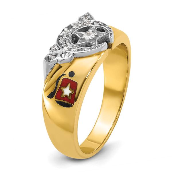 Mens Gentlemen’s Classics™ 14kt. Gold 1/5ctw Diamond Shriner Ring
