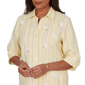 Womens Alfred Dunner Out Of The Blue Embroidered Daisy Blouse - image 5