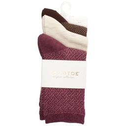 Womens Gold Toe(R) 3pk. Geo Link Midi Socks