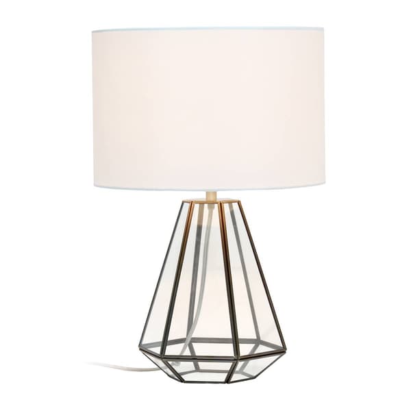 Lalia Home Barnlitt Transparent Triagonal Table Lamp - image 