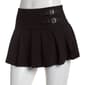 Juniors Love Tree Brush Pleated Skort with Faux Buckle - image 1