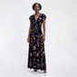 Womens MSK Flutter Sleeve V Neck Floral Maxi Dress - image 1