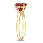 Gemstones Classics&#8482; 10kt. Gold Lab Created Ruby Solitaire Ring - image 3