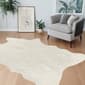 9th & Pike&#174; Super Soft Off White Faux Hide Area Rug - image 6