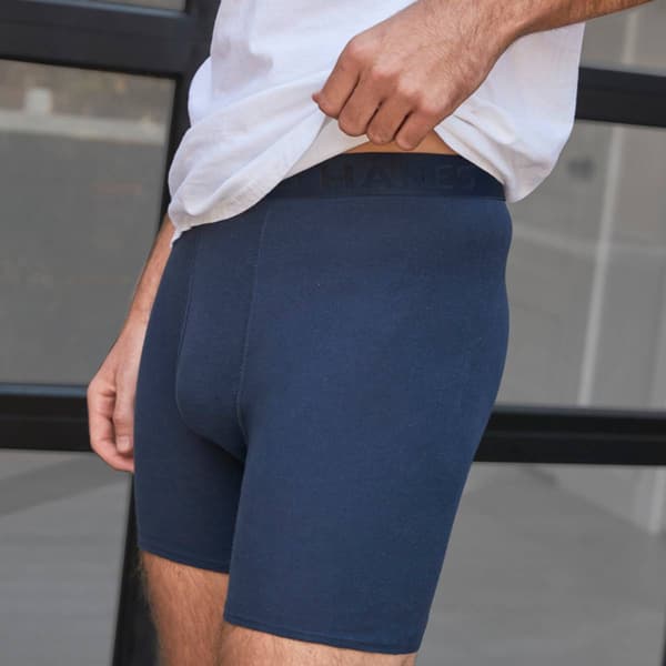 Mens Hanes Ultimate® Core 4pk. Boxer Briefs - Navy/Blue