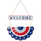 Patriotic Welcome Bunting Metal Hanging Wall Decor - image 1
