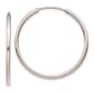 Gold Classics(tm) 10kt. White Gold 32mm Endless Hoop Earrings - image 1