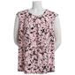 Petite Kasper Sleeveless Floral Cowl Neck Top - image 1
