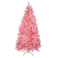 Northlight 7ft. Pre-Lit Medium Flocked Pink Christmas Tree - image 1