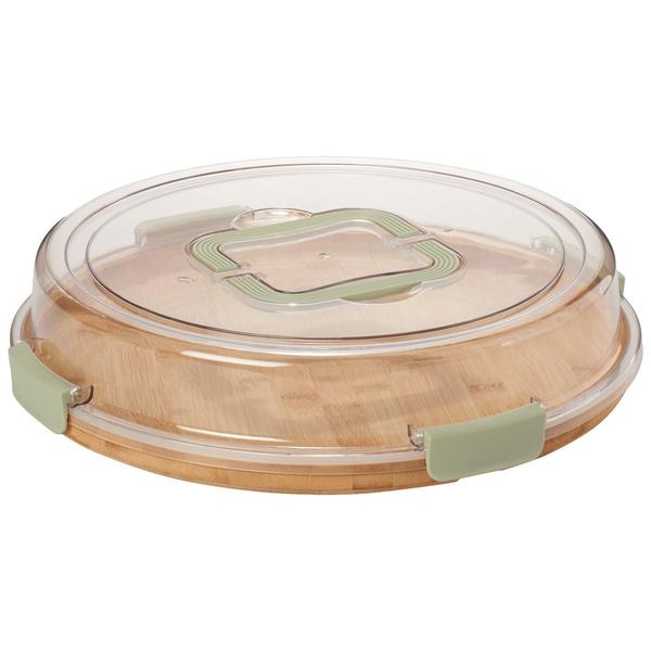 Medici Round Wood Lazy Susan Charcuterie - image 