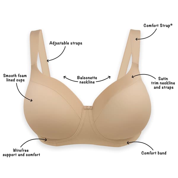 Playtex Womens Secrets Shaping Balconette Wirefree Bra, 44DDD, Taupe :  : Clothing, Shoes & Accessories