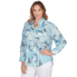 Plus Size Skye’s the Limit Fresh Start Abstract Button Blouse - image 3