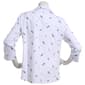 Womens Emily Daniels 3/4 Sleeve Knit To Fit Wine Button Down - image 2