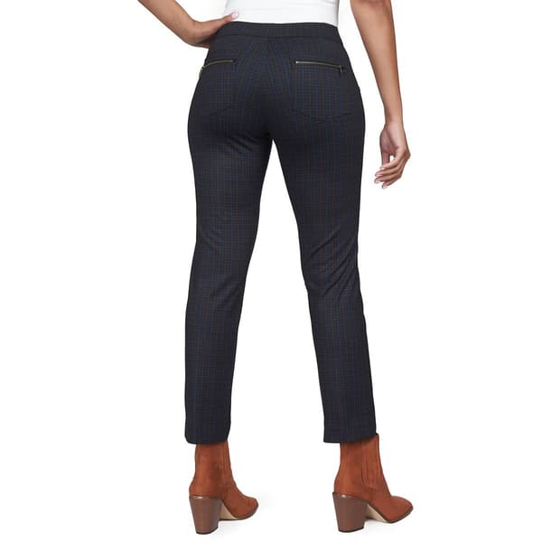 Womens Skye's The Limit Riding High Plaid Pull On Pants