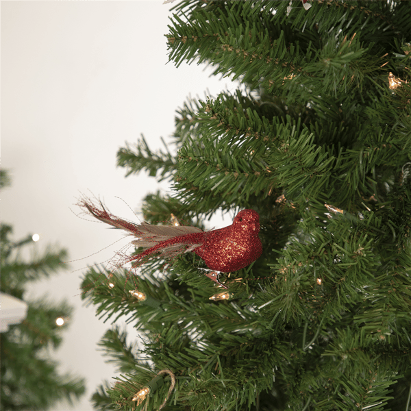 Northlight Bird with Feather Tail Christmas Clip Ornament