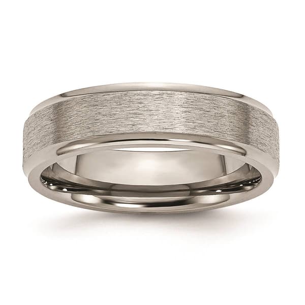 Mens Endless Affection(tm) Engravable 6mm Satin Finish Wedding Band
