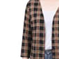 Womens NY Collection 3/4 Sleeve Plaid Hacci Cardigan - image 4