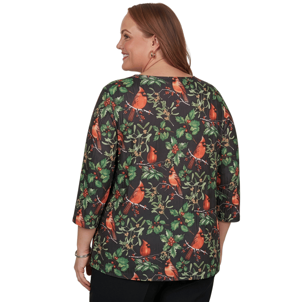 Plus Size Alfred Dunner Classics Cardinals On Branches Tee