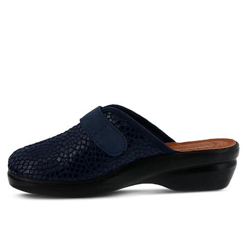 Womens Flexus® By Spring Step Merula Wedge Clogs - Navy