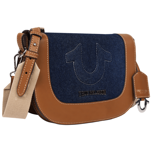 True Religion Denim Raised Horseshoe Crossbody Flap